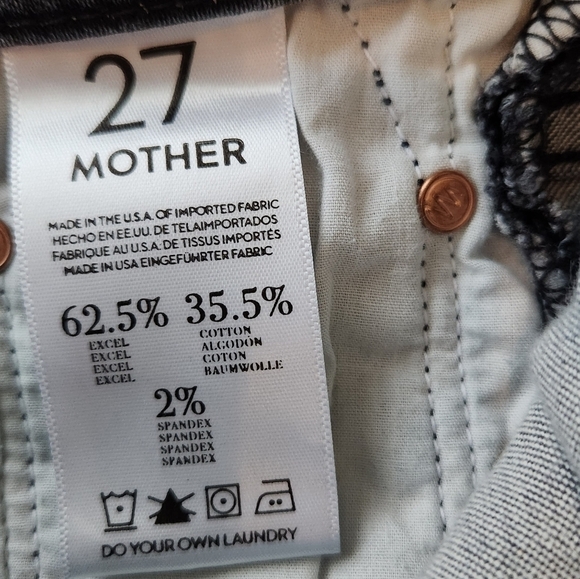 Mother the Looker Crop in Lies & Shadows Wash - Picture 5 of 9